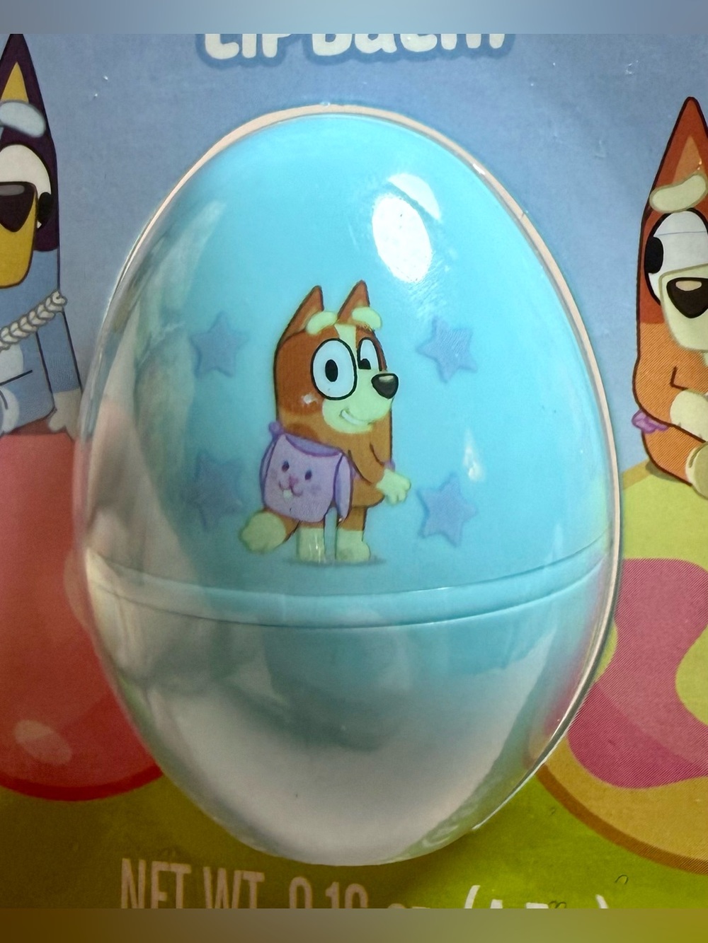 Bluey Taste Beauty Berry Fun Flavored Egg Mold Lip Balm Easter Holiday Gift NWT - Picture 2 of 5